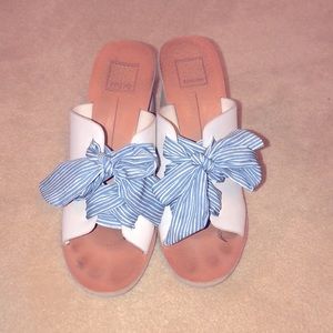 Dolce Vita Striped Bow Sandal